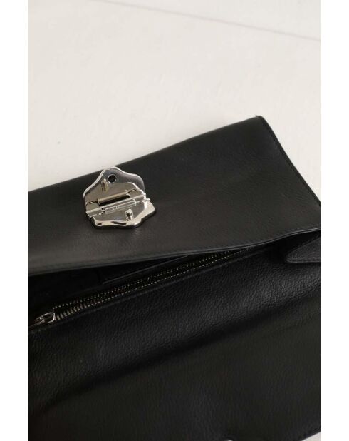 Zwarte leren handtassen - 24x3x12,5 cm - Goede conditie