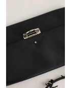 Zwarte leren handtassen - 24x3x12,5 cm - Goede conditie