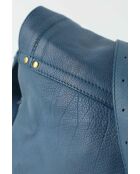 Bolsos de piel azul - 33x8x26 cm - En buen estado