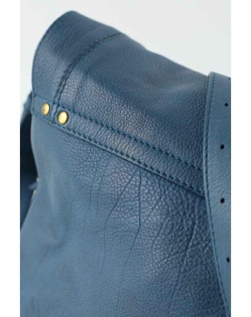 Bolsos de piel azul - 33x8x26 cm - En buen estado