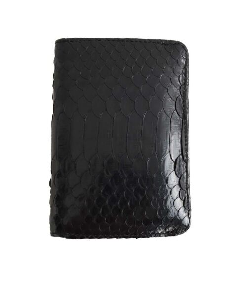Exotische schwarze Lederbrieftaschen - Guter Zustand