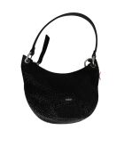 Bolsos negros con purpurina - 23,5x4,5x18 cm - Muy buen estado