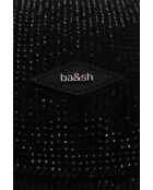 Bolsos negros con purpurina - 23,5x4,5x18 cm - Muy buen estado