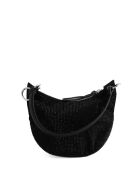 Bolsos negros con purpurina - 23,5x4,5x18 cm - Muy buen estado