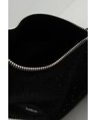 Bolsos negros con purpurina - 23,5x4,5x18 cm - Muy buen estado