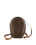 Bruine leren rugzakken - 22x5x32 cm - Goede conditie