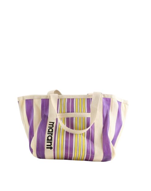 Handtassen van paarse stof - 41x15x40 cm - Zeer goede staat