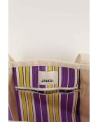 Handtassen van paarse stof - 41x15x40 cm - Zeer goede staat