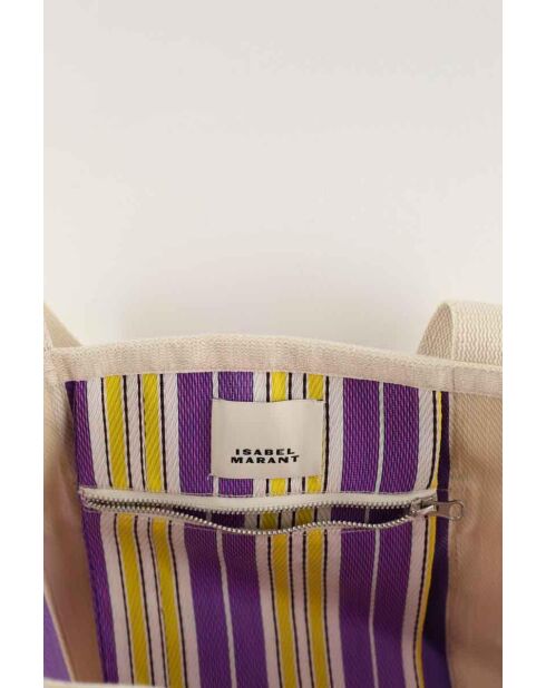 Handtassen van paarse stof - 41x15x40 cm - Zeer goede staat