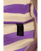 Handtassen van paarse stof - 41x15x40 cm - Zeer goede staat