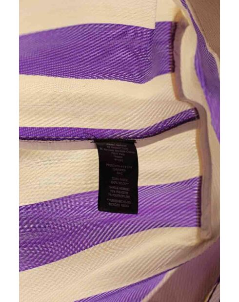 Handtassen van paarse stof - 41x15x40 cm - Zeer goede staat