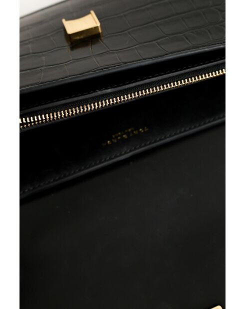 Schwarze exotische Lederhandtaschen - 24x5,5x12 cm - Sehr guter Zustand