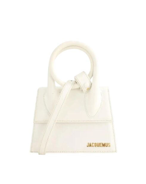 Bolsos de piel blanca - 18x7x14 cm - En muy buen estado