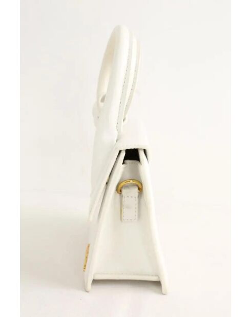 Bolsos de piel blanca - 18x7x14 cm - En muy buen estado