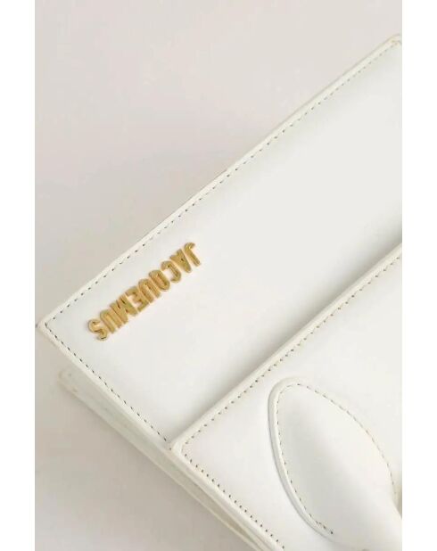 Bolsos de piel blanca - 18x7x14 cm - En muy buen estado