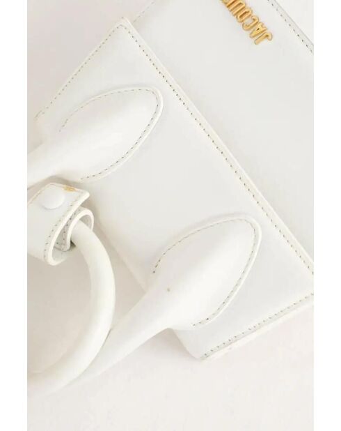 Bolsos de piel blanca - 18x7x14 cm - En muy buen estado