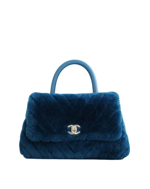 Bolsos de piel azul - 25 x 11 x 18 cm - Nunca usados con etiqueta