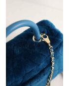 Bolsos de piel azul - 25 x 11 x 18 cm - Nunca usados con etiqueta