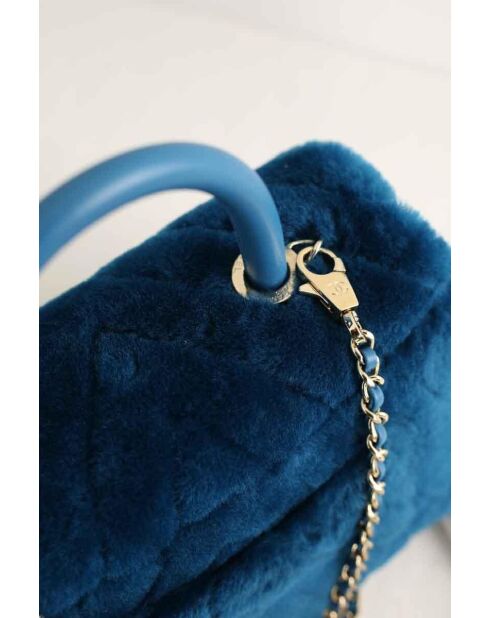 Bolsos de piel azul - 25 x 11 x 18 cm - Nunca usados con etiqueta