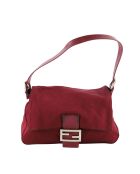 Sacs à main en tissu bordeaux - 28x12x22 cm - Bon état