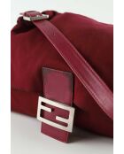 Sacs à main en tissu bordeaux - 28x12x22 cm - Bon état