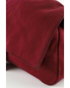 Sacs à main en tissu bordeaux - 28x12x22 cm - Bon état