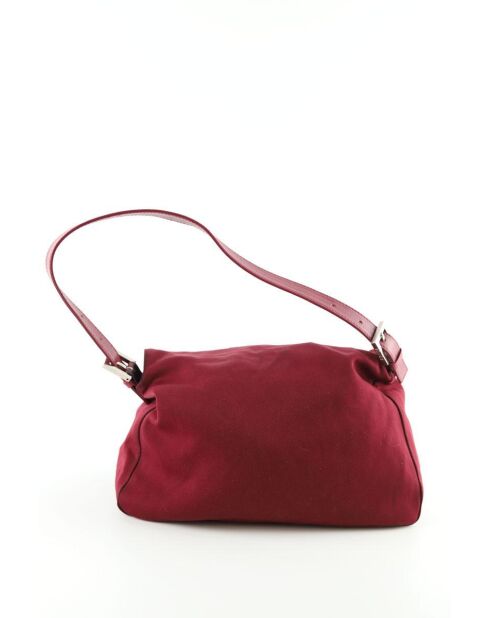 Sacs à main en tissu bordeaux - 28x12x22 cm - Bon état