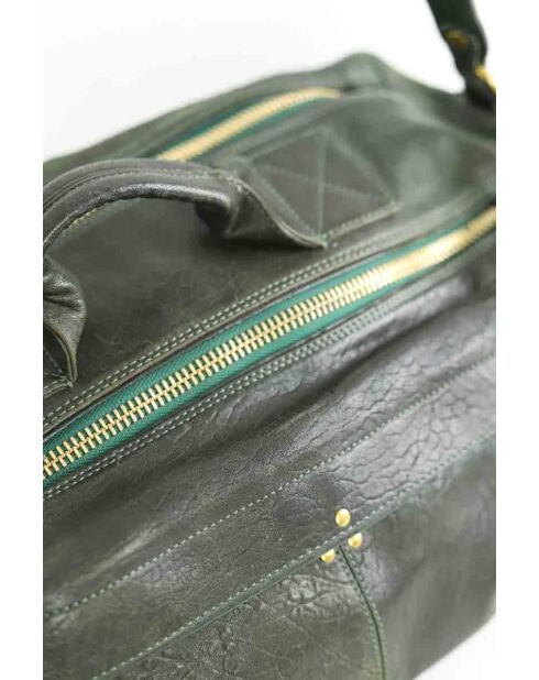 Bolsos de piel caqui - 34x20x8 cm - Buen estado