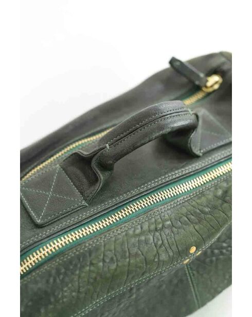 Bolsos de piel caqui - 34x20x8 cm - Buen estado