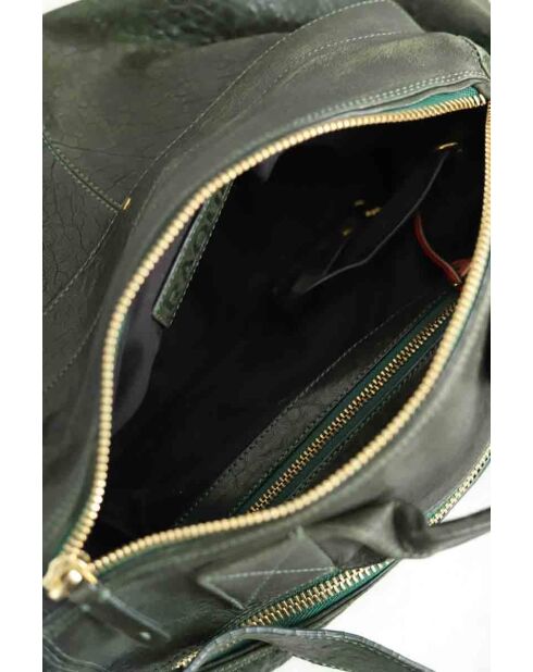 Bolsos de piel caqui - 34x20x8 cm - Buen estado