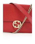 Bolsos de piel roja - 20x5x14 cm - En buen estado