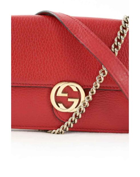 Sacs à main en cuir rouge - 20x5x14 cm - Bon état