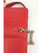 Bolsos de piel roja - 20x5x14 cm - En buen estado