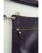 Paarse leren handtassen - 30x4x33 cm - Goede conditie