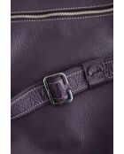 Paarse leren handtassen - 30x4x33 cm - Goede conditie