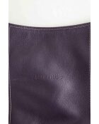 Paarse leren handtassen - 30x4x33 cm - Goede conditie