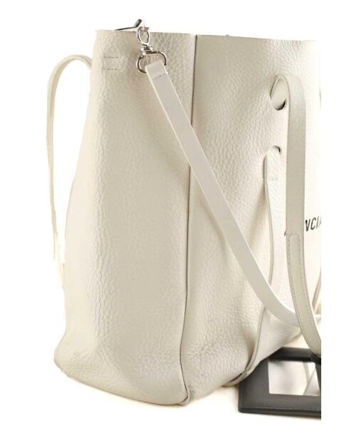 Bolsos de piel blanca - 35x14x29 cm - En buen estado