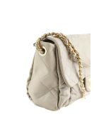 Graue Lederhandtaschen - 28x18x9 cm - Guter Zustand