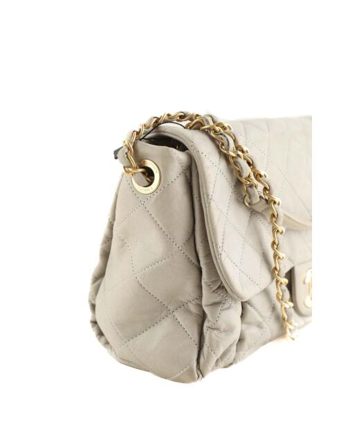 Graue Lederhandtaschen - 28x18x9 cm - Guter Zustand