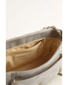 Graue Lederhandtaschen - 28x18x9 cm - Guter Zustand