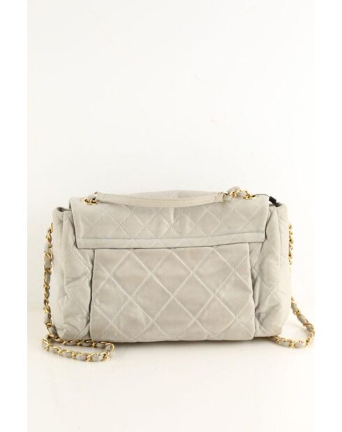 Graue Lederhandtaschen - 28x18x9 cm - Guter Zustand