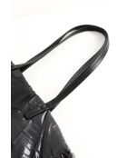 Schwarze Lederhandtaschen - 38x7x43 cm - Sehr guter Zustand