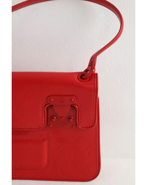 Bolsos de piel roja - 24x5x18 cm - En muy buen estado