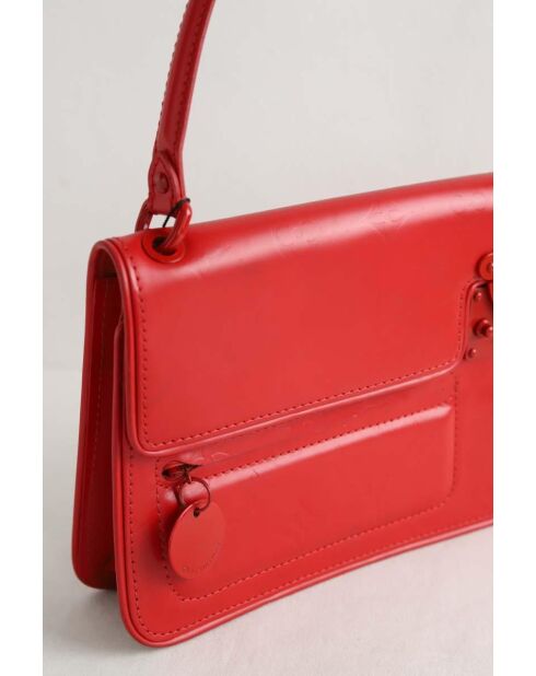 Bolsos de piel roja - 24x5x18 cm - En muy buen estado