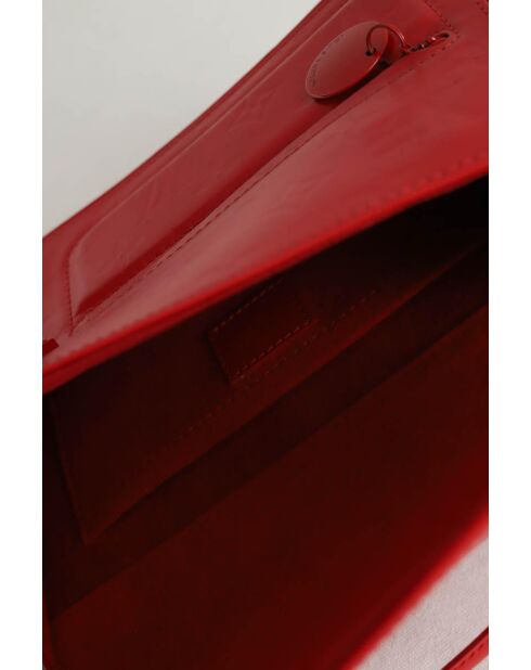 Bolsos de piel roja - 24x5x18 cm - En muy buen estado