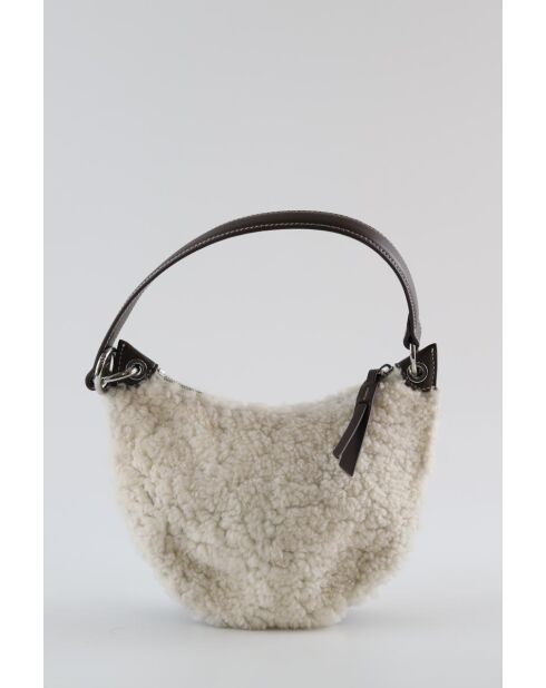 Bolsos de piel blanca - 23x14 cm - En buen estado