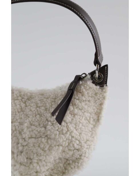 Bolsos de piel blanca - 23x14 cm - En buen estado