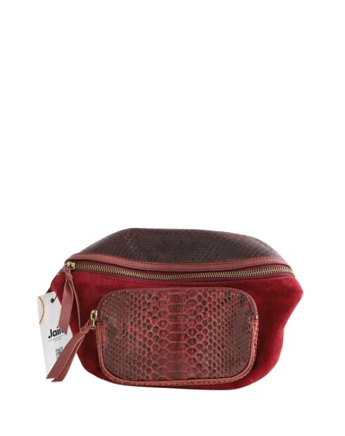 Sacs banane en cuir bordeaux - 28x5x14 cm - Très bon état