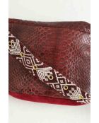 Sacs banane en cuir bordeaux - 28x5x14 cm - Très bon état