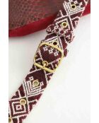 Sacs banane en cuir bordeaux - 28x5x14 cm - Très bon état